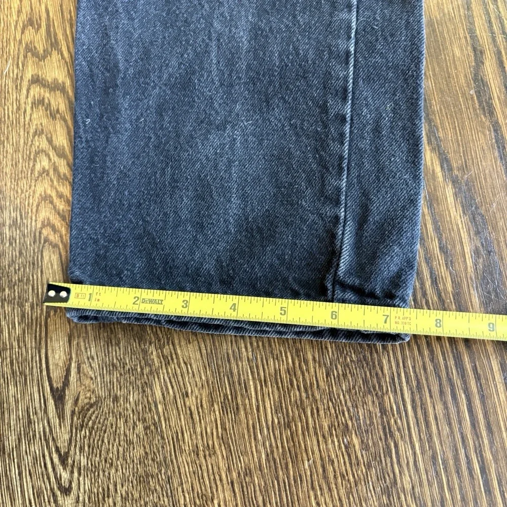 Vintage 2000s Old Navy Blue Jeans Men's 32x32 Black Denim Straight Fit Baggy Y2K